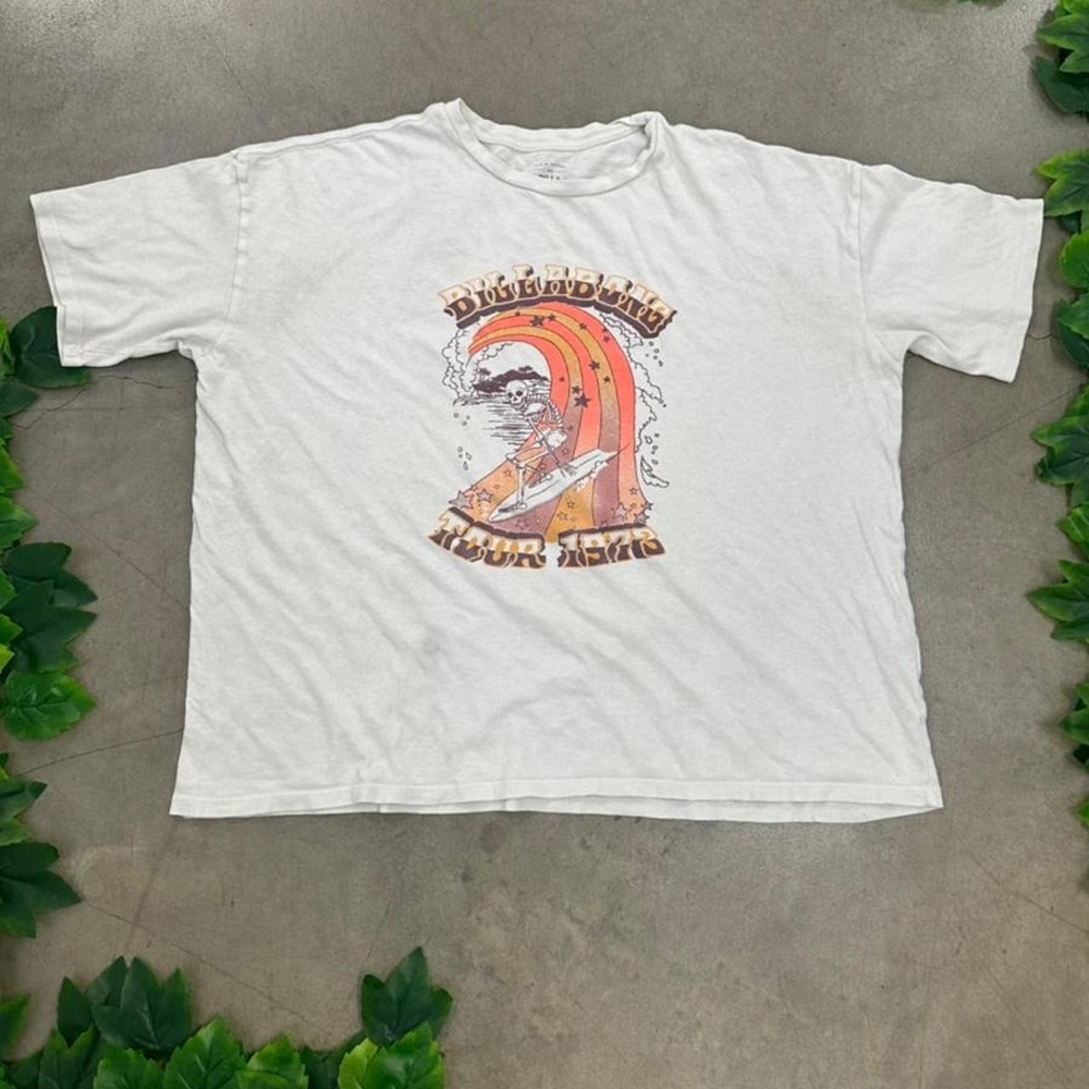 Billabong Tour 1973 Skeleton Surfer Graphic T-Shirt